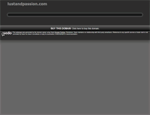 Tablet Screenshot of lustandpassion.com